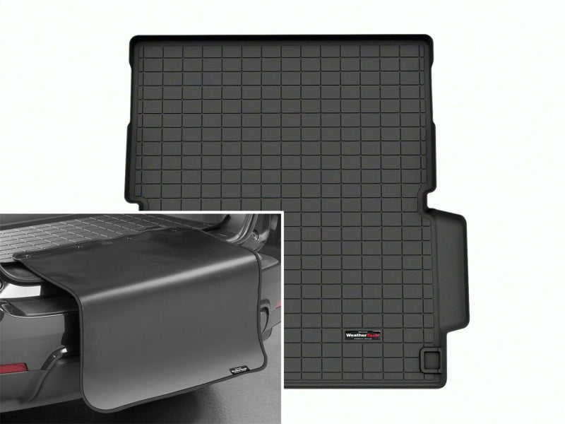 WeatherTech WET401552SK Cargo Liner with Bumper Protector for 2022-2023 Land Rover Range Rover L460 7-Passenger, Black