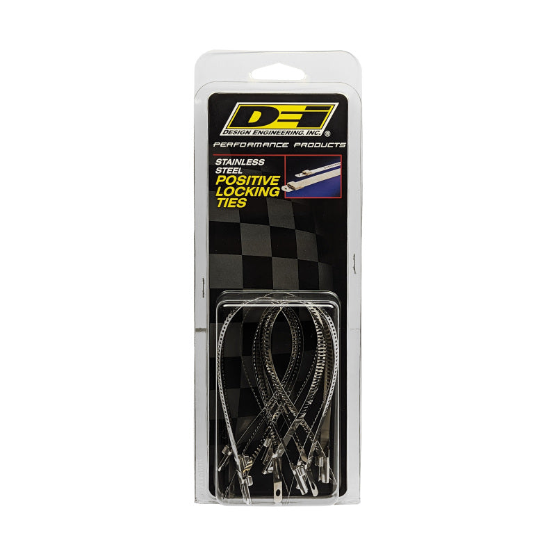 DEI Stainless Steel Positive Locking Tie 1/4 inch x 9 inch - Pack of 8