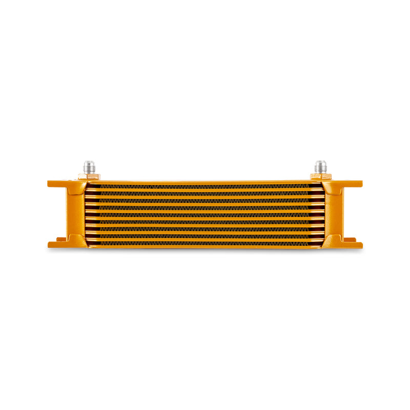 Mishimoto Universal -6AN 10-Row Oil Cooler in Gold Finish