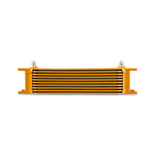 Load image into Gallery viewer, Mishimoto Universal -6AN 10-Row Oil Cooler in Gold Finish