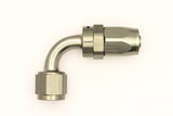 DeatschWerks - Female Swivel 90° Hose End -8 AN CPE - Anodized DW Titanium