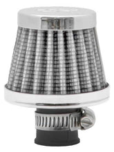 Load image into Gallery viewer, K&amp;N Engineering 62-1600WT Cone-Shaped Crankcase Vent Filter with Chrome Top and Base