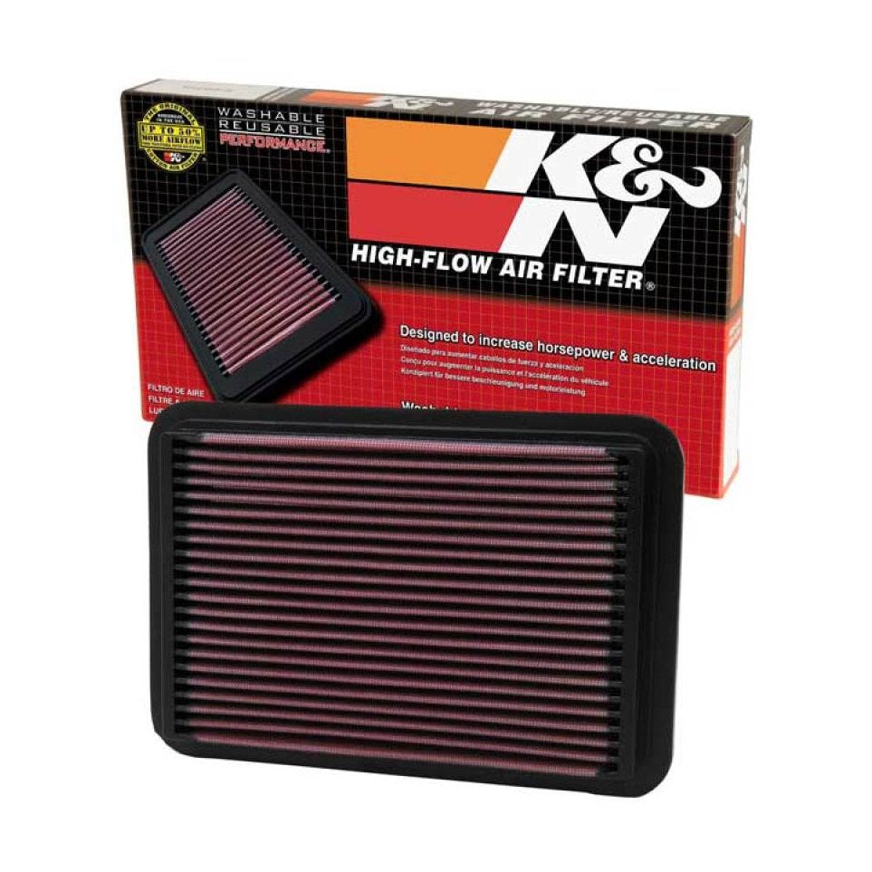 K&N Engineering 33-2050-1 High-Flow Reusable Air Filter for Toyota Pickup and Tacoma 2.4L / 2.7L