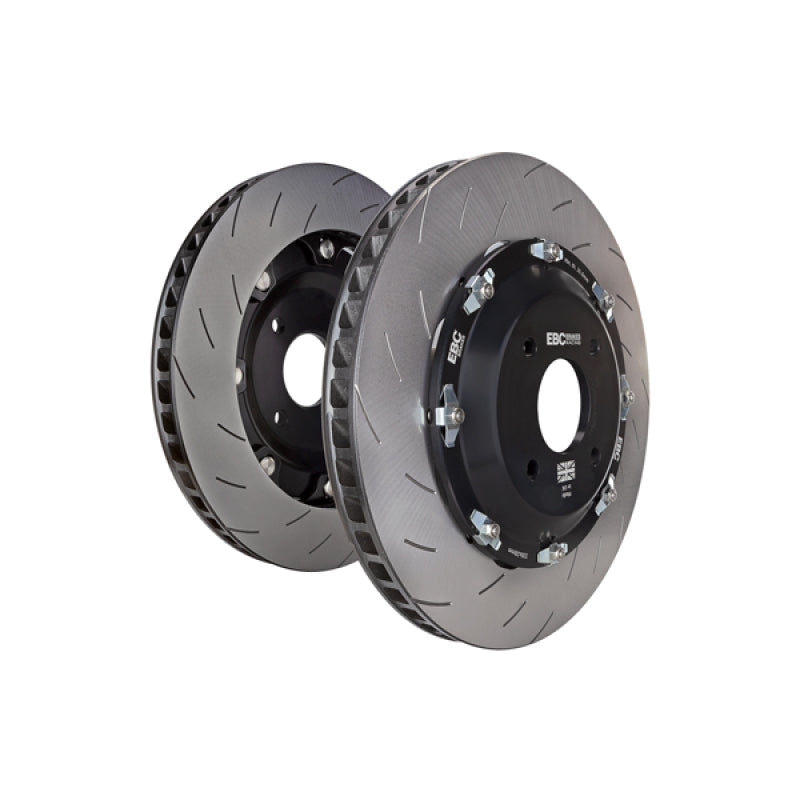 EBC Racing Floating Conversion Rotors for Chevrolet Corvette C6 Z06 * 13.9-inch Vented Front Brake Rotors