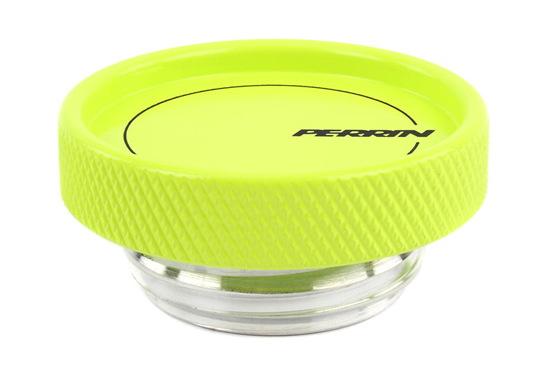 Perrin Performance Neon Yellow Oil Fill Cap for Subaru Impreza, WRX, STI, Crosstrek, BRZ, FR-S, and GR86 * Part PS-ENG-711NY