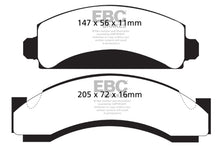 Load image into Gallery viewer, EBC Yellowstuff Front Brake Pads for Chevrolet G30 * High-Performance Street and Track Use