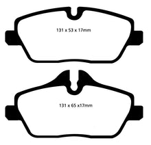 Load image into Gallery viewer, EBC Yellowstuff Front Brake Pads for Mini Cooper 2010-2011 - High-Performance Street and Track Use