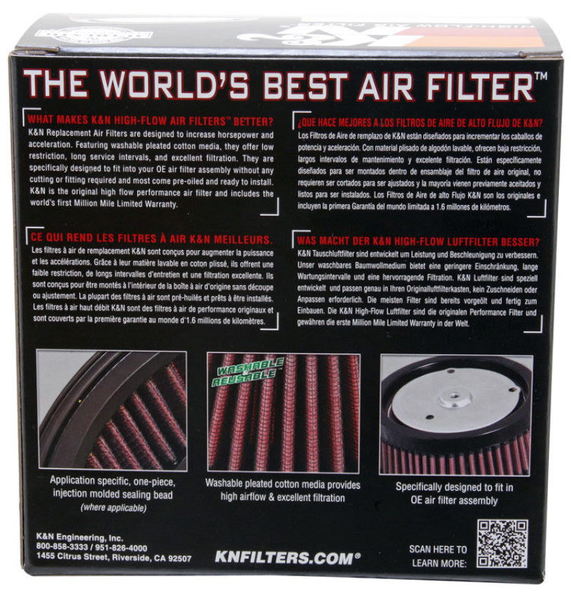 K&N Engineering Custom Air Filter Round 5-3/8 inch OD x 4 inch ID x 2 inch Height