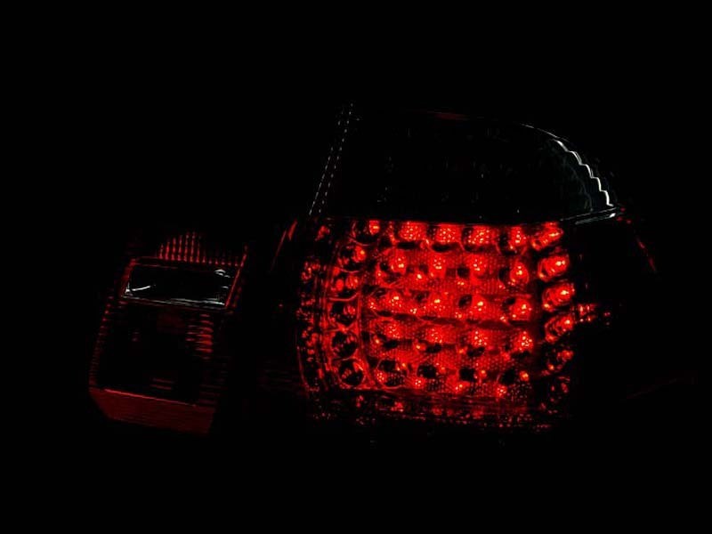 ANZO 1999-2001 BMW 3 Series E46 LED Tail Light Assembly Pair - Red and Clear Lens, Plug and Play Design