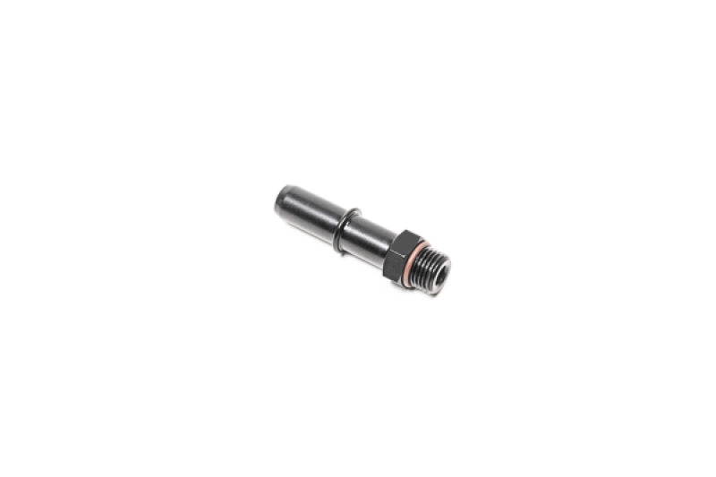 Radium Engineering 6AN ORB to .500 inch SAE Male Adapter - Black Anodized Aluminum