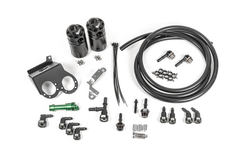 Radium Engineering 15-19 Corvette Z06 Dual Catch Can Kit with Fluid Lock