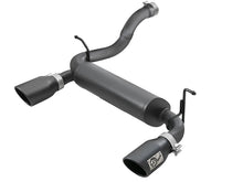Load image into Gallery viewer, aFe Rebel Series 2.5-inch Stainless Steel Axle-Back Exhaust System with Black Tips for 2018-2023 Jeep Wrangler (JL) V6 3.6L