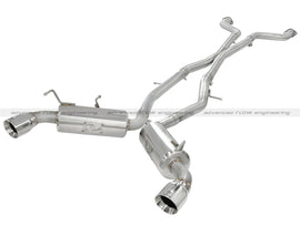 aFe Takeda 2.5-inch Stainless Steel Cat-Back Exhaust System for Nissan 370Z 2009-2013 with Polished Tips