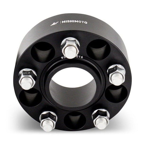Mishimoto 5x100 Wheel Spacers for Subaru Legacy 2005-2007, 56.1mm Center Bore, Black Anodized Finish