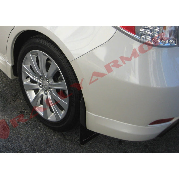 Rally Armor Basic Black Mud Flap Set for 2008-2010 Subaru Impreza and WRX