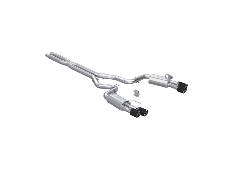 MBRP Armor Pro Series 3-inch Street Profile Catback Exhaust System with Carbon Fiber Tips for 2024-2026 Ford Mustang GT