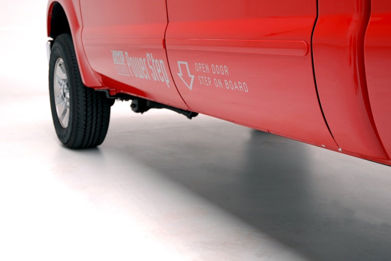 AMP Research PowerStep Automatic Running Boards for Ford F-250/F-350/F-450 (2004-2007) and Excursion (2000-2005) by AMP Research Part #amp75104-01A