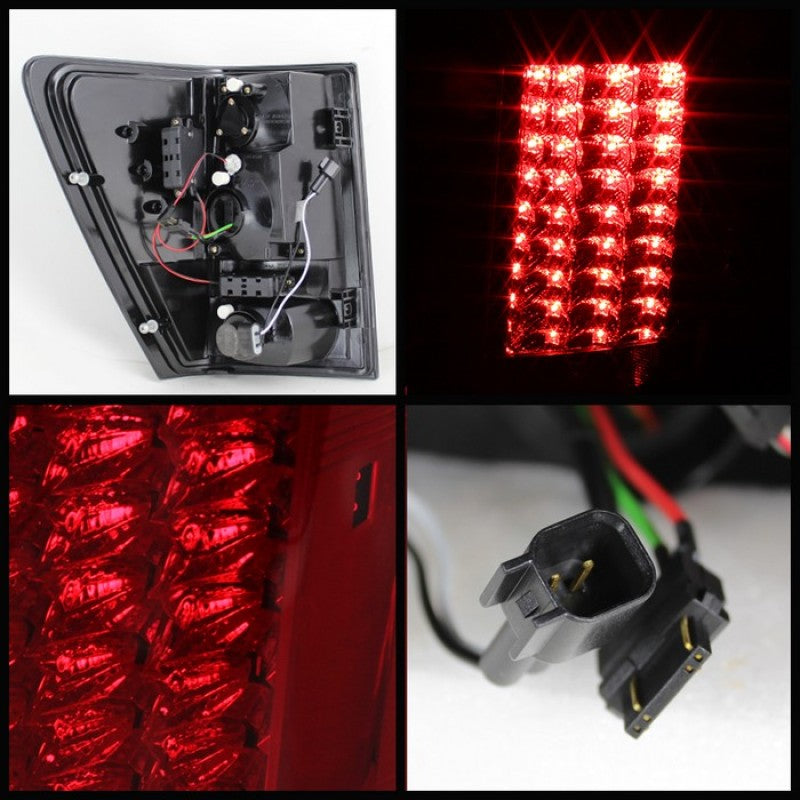 Spyder LED Tail Lights for Jeep Grand Cherokee 2007-2010 * Red and Clear Pair