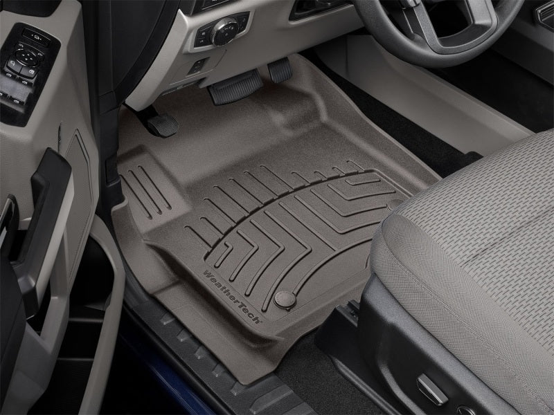 WeatherTech 2017+ Ford F-250/F-350/F-450/F-550 SuperCab/SuperCrew Front FloorLiner HP - Cocoa