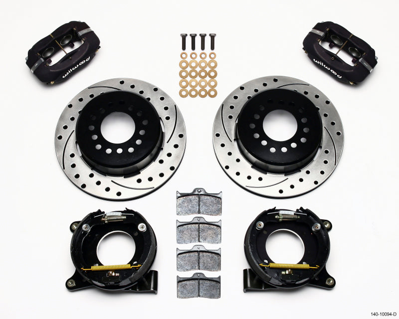 Wilwood Forged Dynalite P/S Park Brake Kit for Chevy C-10 and GMC C15 * 12.19-inch Disc with Internal Shoe System