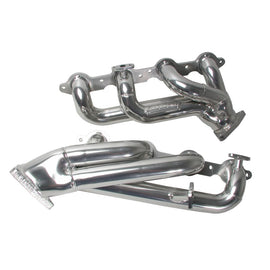 BBK 99-04 GM Truck SUV 4.8 & 5.3L Shorty Tuned Length Exhaust Headers - Silver Ceramic Coated