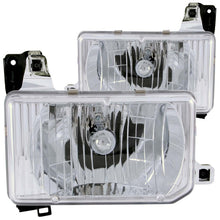 Load image into Gallery viewer, ANZO 1988-1989 Nissan Hardbody Crystal Headlights with Chrome Housing and Clear Lenses