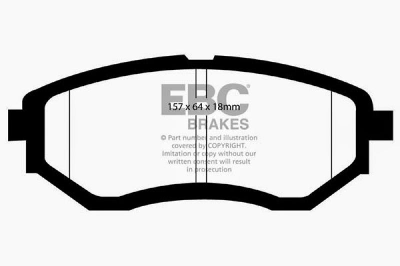 EBC Bluestuff NDX Full Race Brake Pads for Subaru Legacy and WRX Models