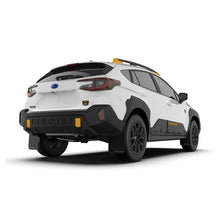 Load image into Gallery viewer, Rally Armor UR Series Mud Flaps for 2024 Subaru Crosstrek Wilderness - Black with Wild-Orange Logo, No Drill Installation