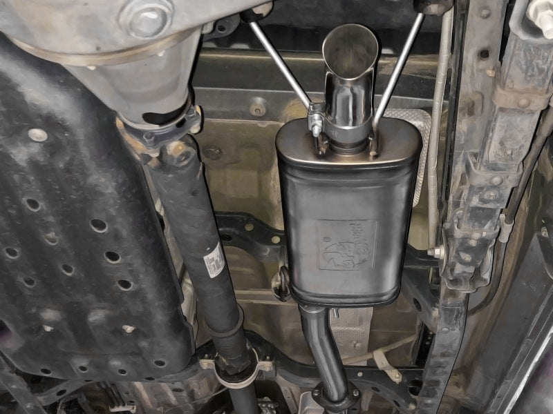 aFe Rock Basher 2.5-inch Stainless Steel Cat-Back Exhaust System for Toyota Tacoma (2016-2023) Part #afe49-46046