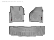 Load image into Gallery viewer, WeatherTech FloorLiner DigitalFit for 2006-2007 Ford F-250 and F-350 Super Duty - Front and Rear, Gray Part Number WET461251-460022