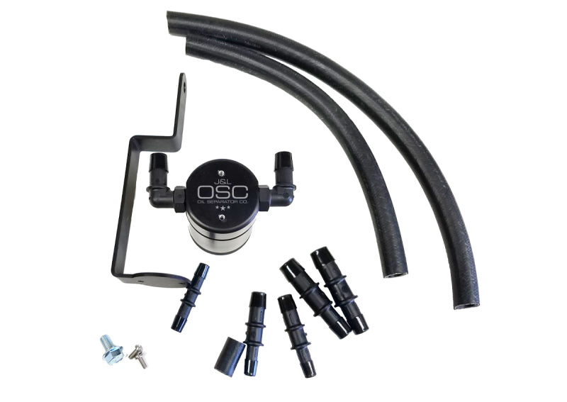 J&L 3.0 Oil Separator JLT3019P-B for 1999-2004 Ford Mustang GT, Passenger Side, Black Anodized