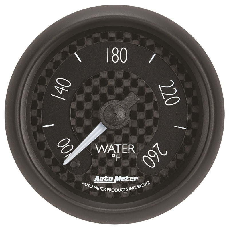 AutoMeter GT Series 52mm Full Sweep Digital Water Temperature Gauge 100-260°F