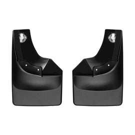 WeatherTech DigitalFit No-Drill MudFlaps for Chevrolet Silverado 1500 Crew Cab - Black
