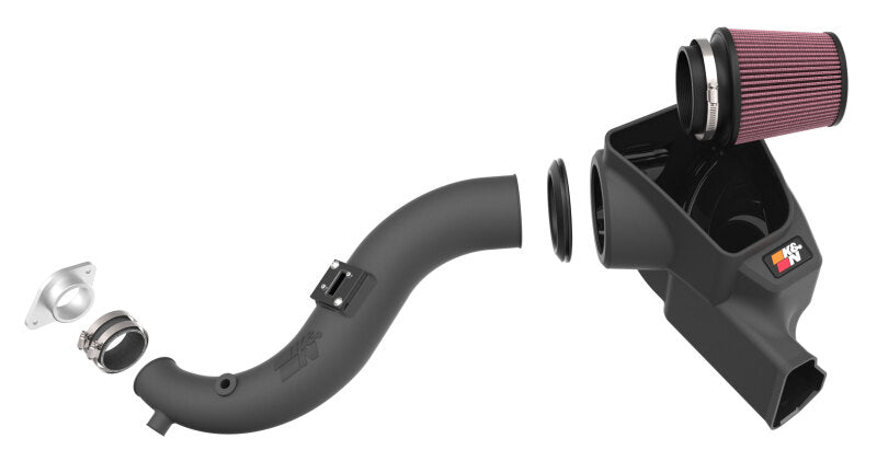 K&N Engineering Cold Air Intake System for 2024 Ford Mustang EcoBoost L4-2.3L F/L Turbo Part #KN-63-2627