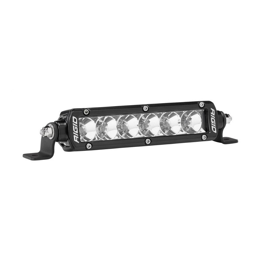Rigid Industries 6-inch SR Series PRO Flood LED Light Bar - Single Row for Off-Road, Marine, and Industrial Use