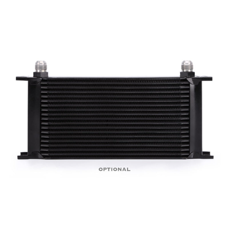 Mishimoto 08+ Mitsubishi Evolution X Black Oil Cooler Kit - Dual V-Mounted Oil Coolers for Optimal Performance