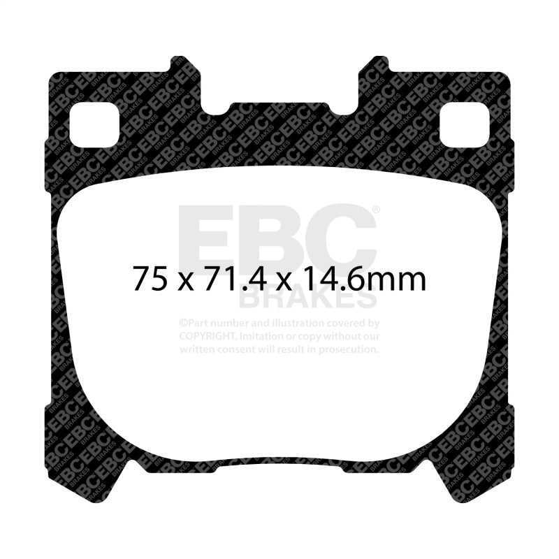 EBC Yellowstuff Rear Brake Pads for 2023 Toyota GR Corolla * Street and Track Performance