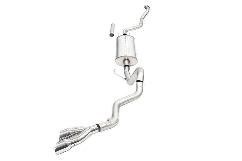 CORSA Performance Sport Cat-Back Exhaust for 2024+ Toyota Tacoma with 2.4L Turbo, 4-Inch Pro-Series Tips
