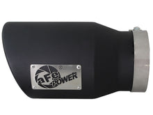 Load image into Gallery viewer, aFe MACHForce XP 5-Inch Stainless Steel Exhaust Tip with Black Finish for Left Side Exit
