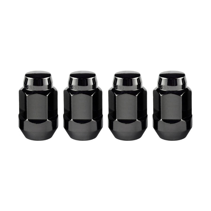 McGard Black Bulge Cone Seat Lug Nut Set M12 x 1.5 - 4 Pack