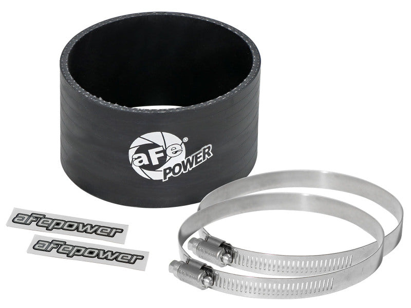 aFe Magnum FORCE Cold Air Intake System Spare Parts Kit - 3-1/2 Inch ID x 2 Inch Length Straight Coupler, Black
