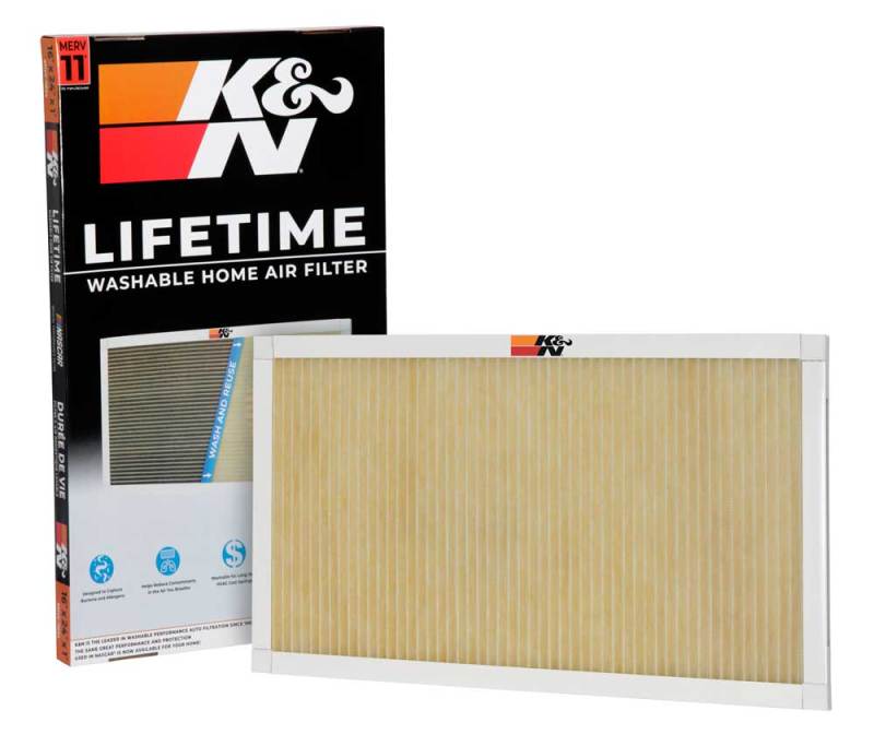 K&N Engineering HVAC Filter 16 x 24 x 1 - Reusable Washable Pleated Synthetic Air Filter