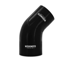 Load image into Gallery viewer, Mishimoto Silicone Reducer Coupler 45 Degree 3 Inch to 3.75 Inch - Black