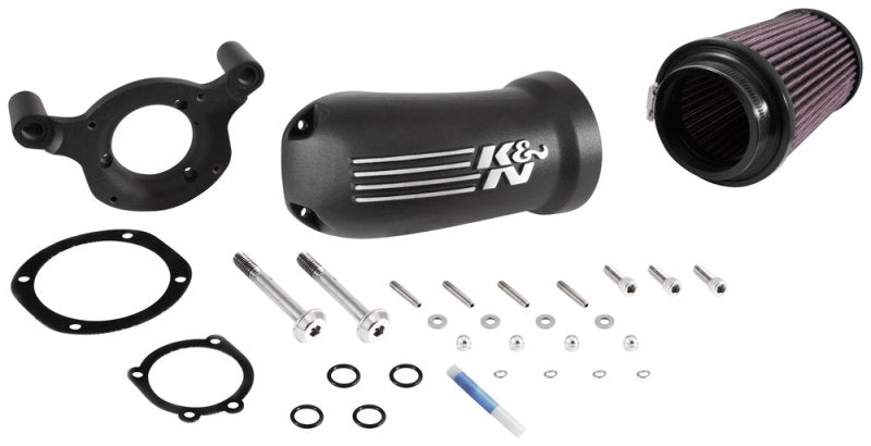 K&N Engineering Part 57-1137 High-Flow Air Intake System for Harley-Davidson Touring, Softail, and Sportster Models