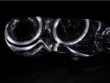 Load image into Gallery viewer, ANZO 2000-2003 BMW 3 Series E46 Projector Headlights with Halo, Chrome Housing, Pair