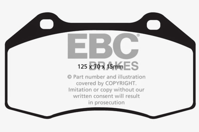 EBC Yellowstuff Front Brake Pads for Alfa Romeo 4C * High-Performance Street and Track Use