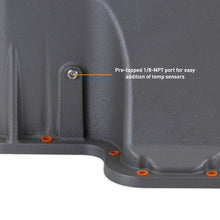 Load image into Gallery viewer, Mishimoto Aluminum Transmission Pan for 1989-2010 Ford Powerstroke 7.3L, 6.0L, 6.4L - Cast Aluminum, Gunmetal Gray