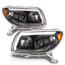 Load image into Gallery viewer, ANZO 06-09 Toyota 4Runner Projector Headlights with LED, Black Housing, Clear Lens – Pair