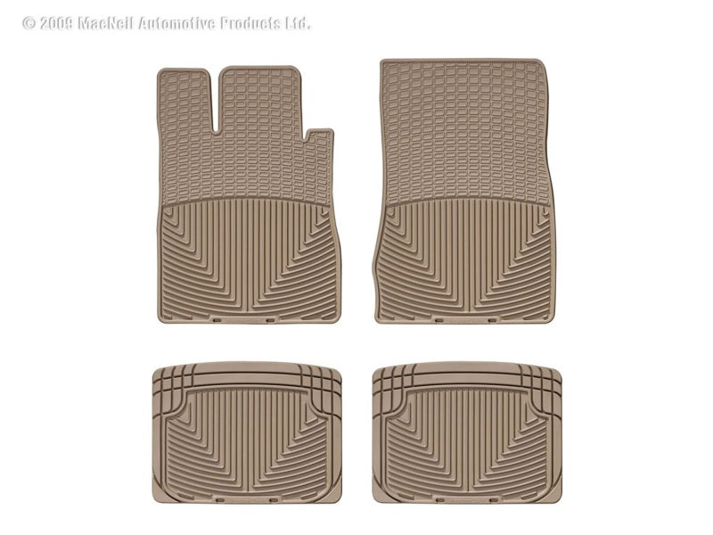 WeatherTech wetW36TN-W20TN All-Weather Floor Mats, Front and Rear, Tan