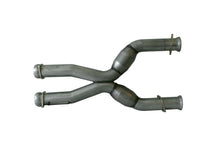 Load image into Gallery viewer, BBK 79-04 Mustang Coyote Swap Short Mid X Pipe with Catalytic Converters for BBK Long Tube Headers
